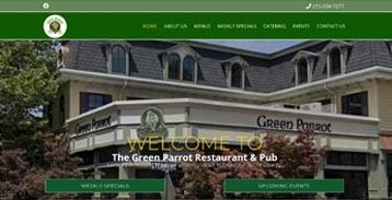 Green Parrot Homepage Portfolio Image